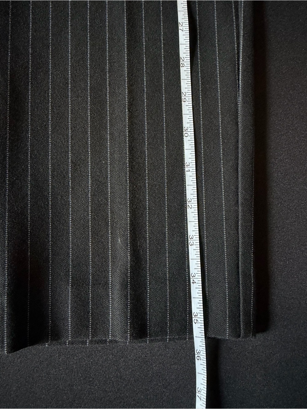 Express Women’s Black Pinstripe Ankle Pants - Picture 5 of 5
